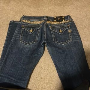 Gold miss me jeans